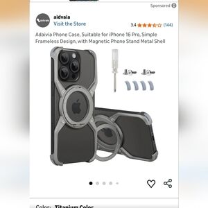 Gray Phone Case For Iphone 16 Pro